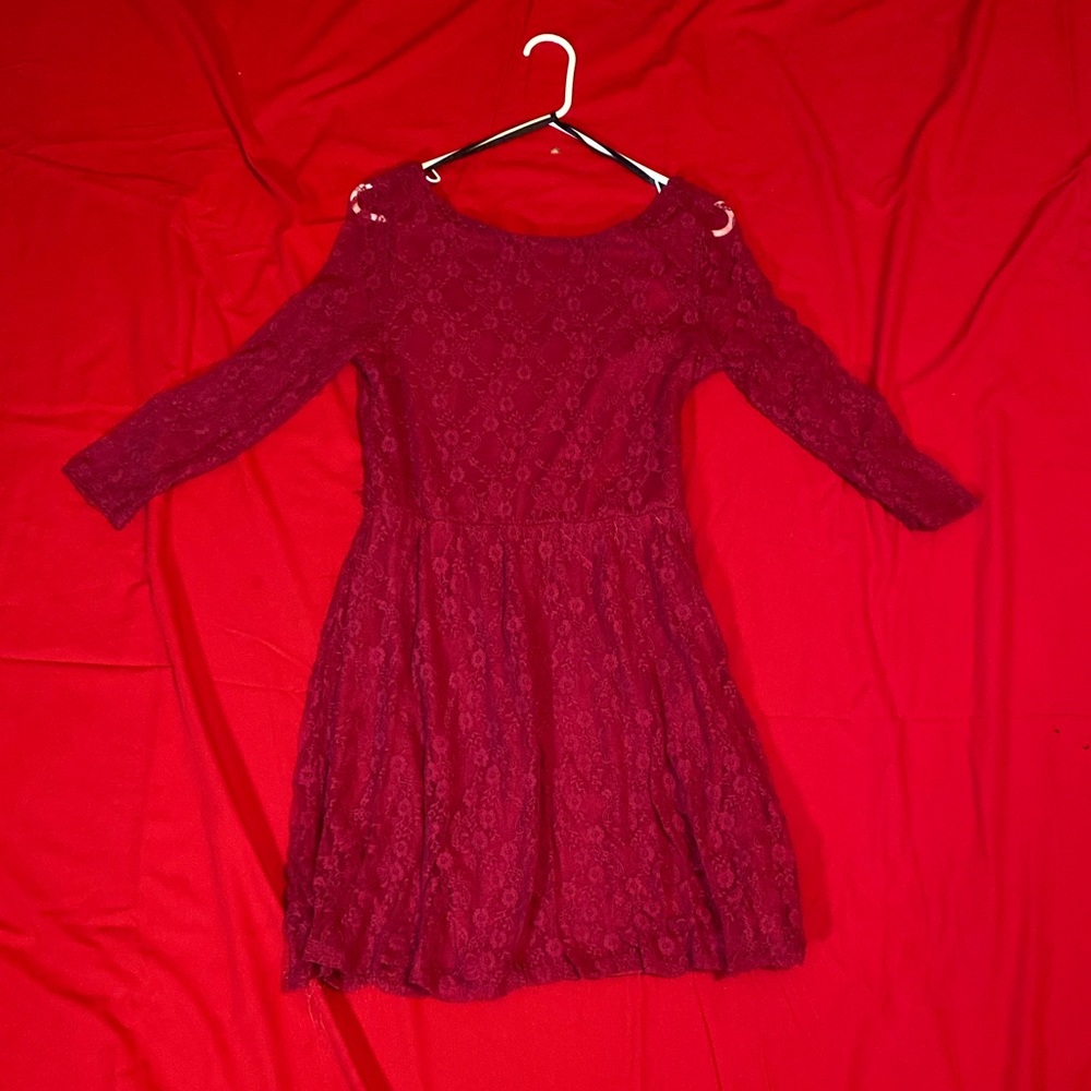 Red lace dress :)